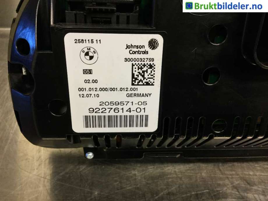 Instrumentpanel til BMW 5-Serie 2010-2017 (F10/F11) (F10/F11) (BMW|9 227 614|)