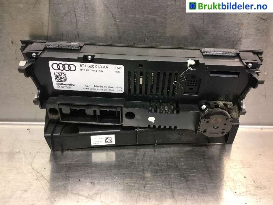 Varmeapparat betjening til Audi A4 2007-2014 (Type IV) (B8) (B8) (AUDI|8T1 820 043 AA|A2C53307431|)