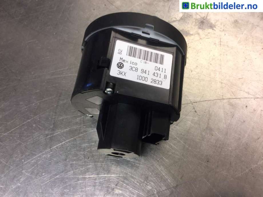 Bryter lys til VW Golf VI 2008-2012  (VOLKSWAGEN|3C8 941 431 B|)