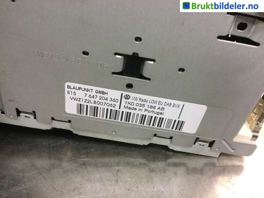 Bilstereo til VW Golf VI 2008-2012  (VOLKSWAGEN|1K0 035 186 AB|)