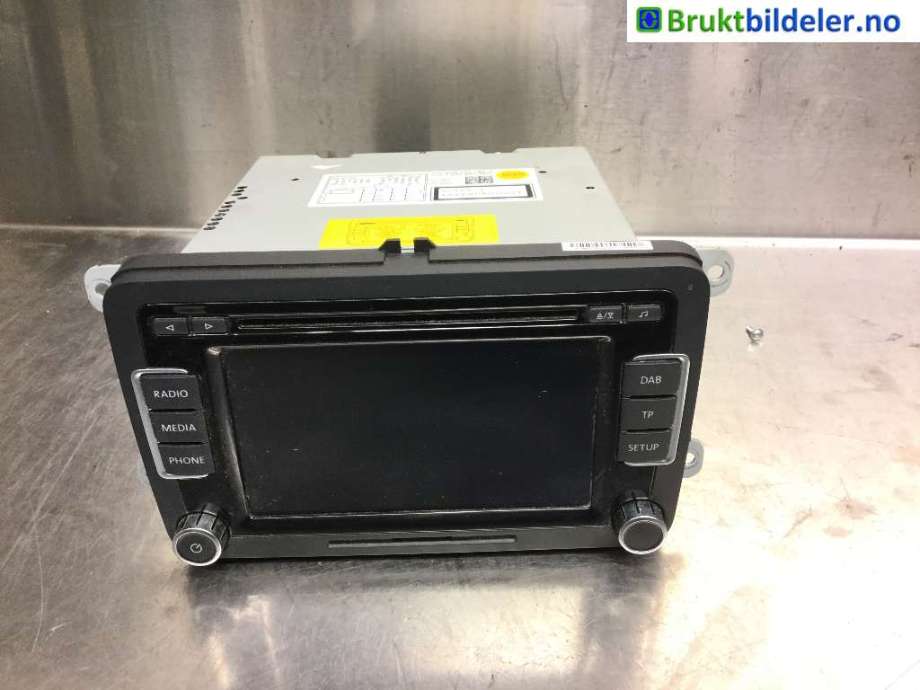 Bilstereo til VW Golf VI, 2008-2012  (VOLKSWAGEN|3C8 035 195 G)