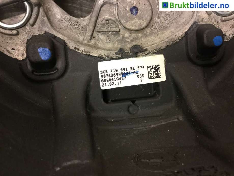 Ratt til VW Golf VI 2008-2012 (VOLKSWAGEN|3C8 419 091 BE|)