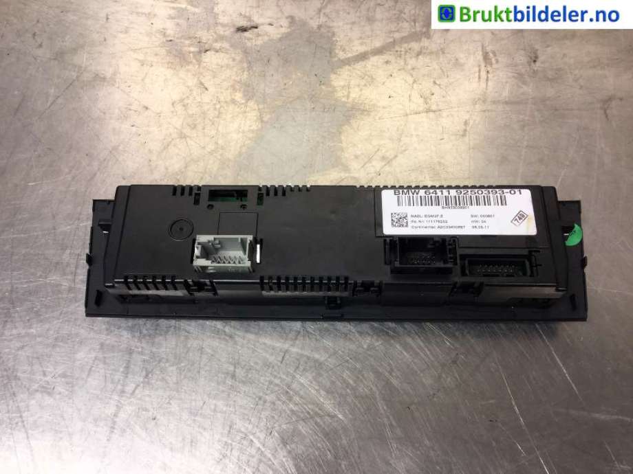 Varmeapparat betjening til BMW X1 2009-2015 (E84) (E84) (BMW|6411 9250393-01|A2C53430697|)
