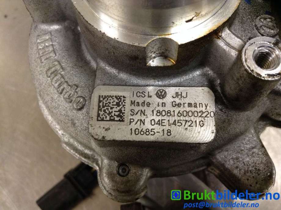 Turbo til VW e-Golf 2017-2020 (Fase 2)  (VOLKSWAGEN|04E 145 721 G|1808J6000220|)