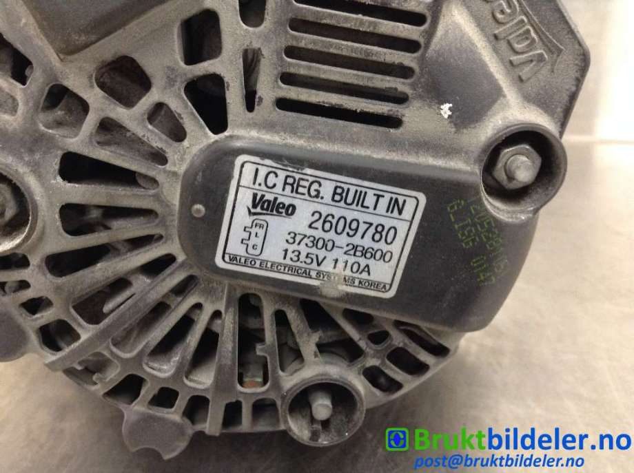 Dynamo til Kia Sportage 2010-2016 (Type III)  (KIA|37300-2B600|2609780|)