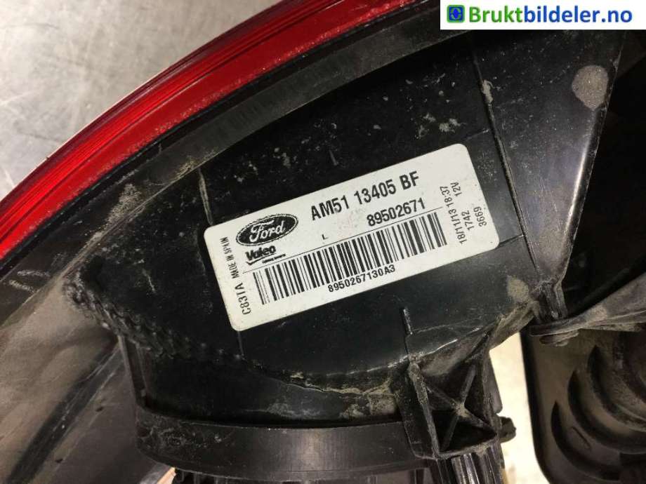 Baklykt venstre til Ford C-Max 2010-2015 (Type II, Fase 1)  (FORD|AM51-13405-BF|89502671|)