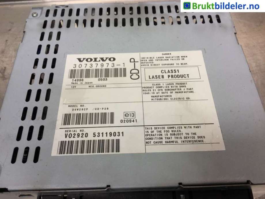 Bilstereo til Volvo XC90 2002-2006 (Type I, Fase 1) (VOLVO|30737973|30737973-1|)