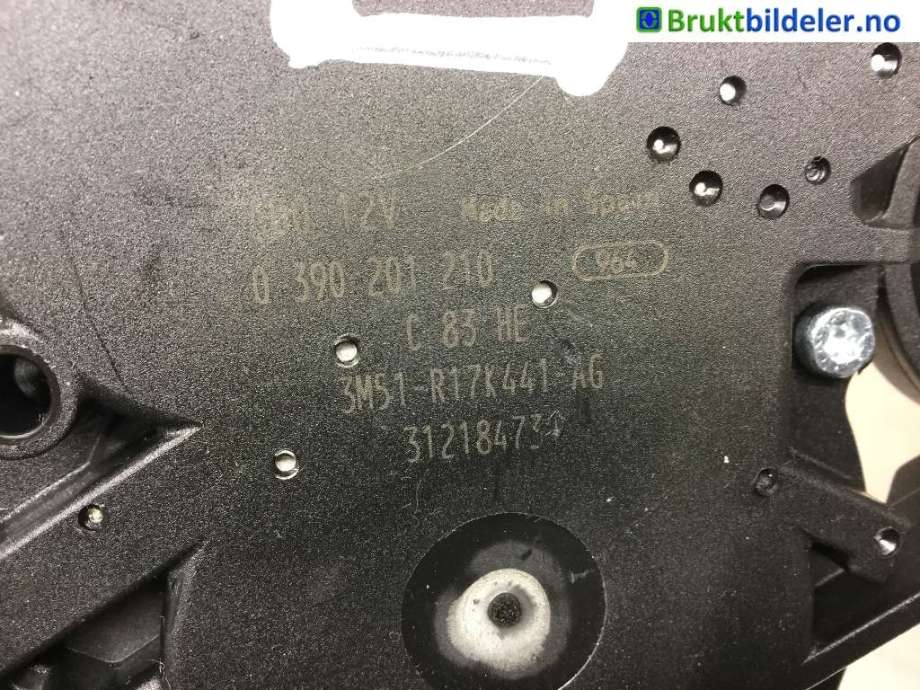Viskermotor bakrute til Ford S-Max 2010-2015 (Type I, Fase 2)  (FORD|3M51-R17K441-AG|0 390 201 210|)