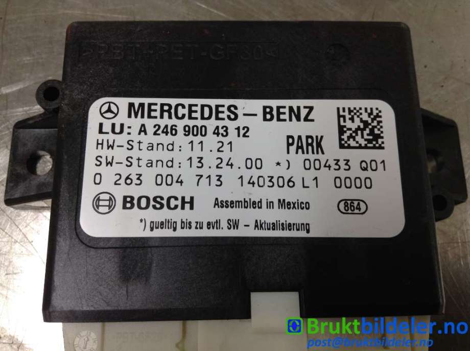 Styreenhet parkering til Mercedes A-Klasse 2012-2018 (W176) (W176) (MERCEDES|A 246 900 43 12|0 263 004 713|)