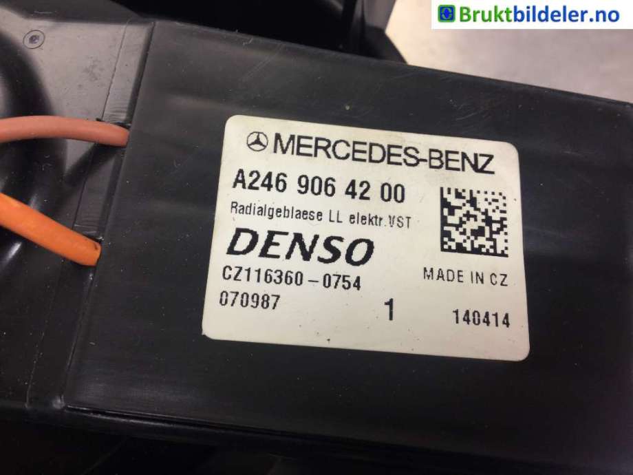 Varmeapparat motor til Mercedes A-Klasse 2012-2018 (W176) (W176) (MERCEDES|A 246 906 42 00|)