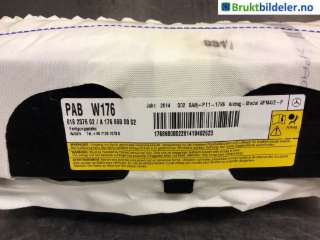 Airbag passasjer til Mercedes A-Klasse,  (W176) (MERCEDES|A 176 860 00 02|618 2376 02)