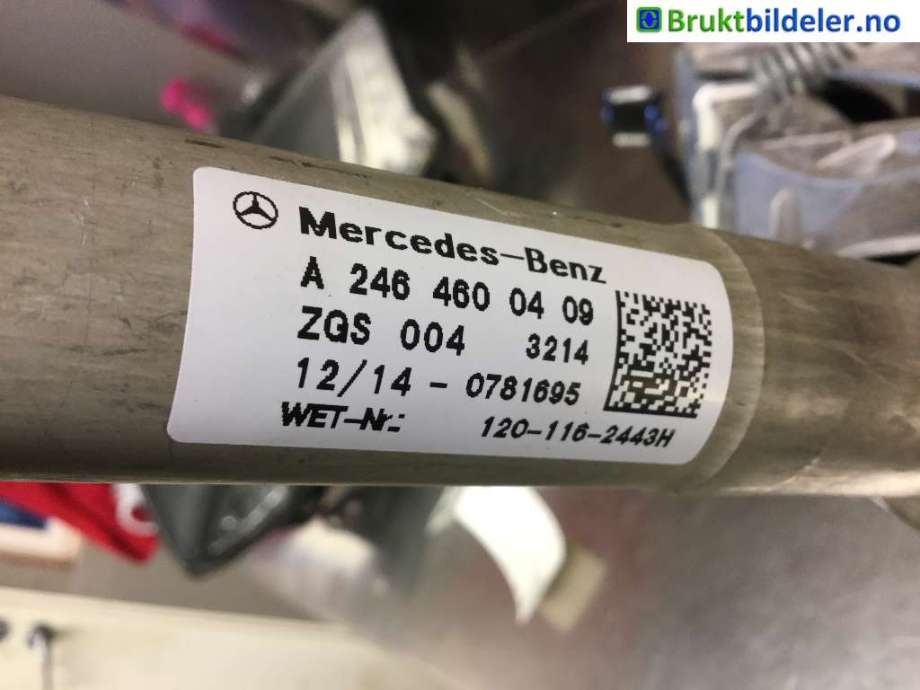 Rattaksel til Mercedes A-Klasse 2012-2018 (W176) (W176) (MERCEDES|A 246 460 23 16|)