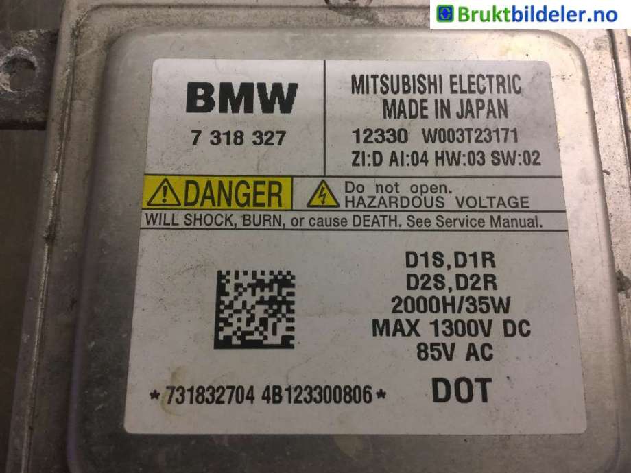 Styreenhet xenon/ballast til BMW 1-Serie 2011-2015 (Fase 1) (F20/F21) (F20/F21) (BMW|7318327|W003T23171|)