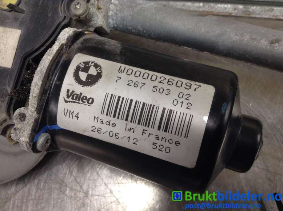 Viskermotor frontrute til BMW 1-Serie 2011-2015 (Fase 1) (F20/F21) (F20/F21) (BMW|7 267 503-02|W000026097|)