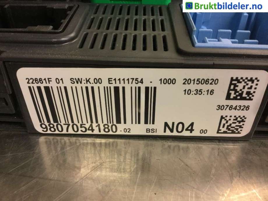 Sikringsboks til Peugeot 308 2013-2021 (Type II) (PEUGEOT|98 070 541 80|)
