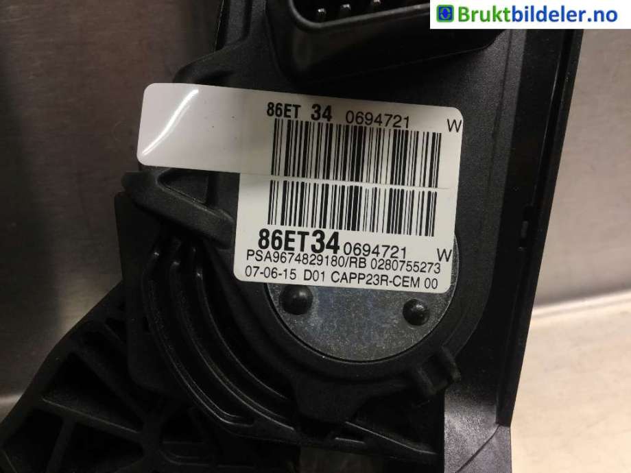 Pedal gass til Peugeot 308 2013-2021 (Type II)  (PEUGEOT|96 748 291 80|86ET 34 0694721|)