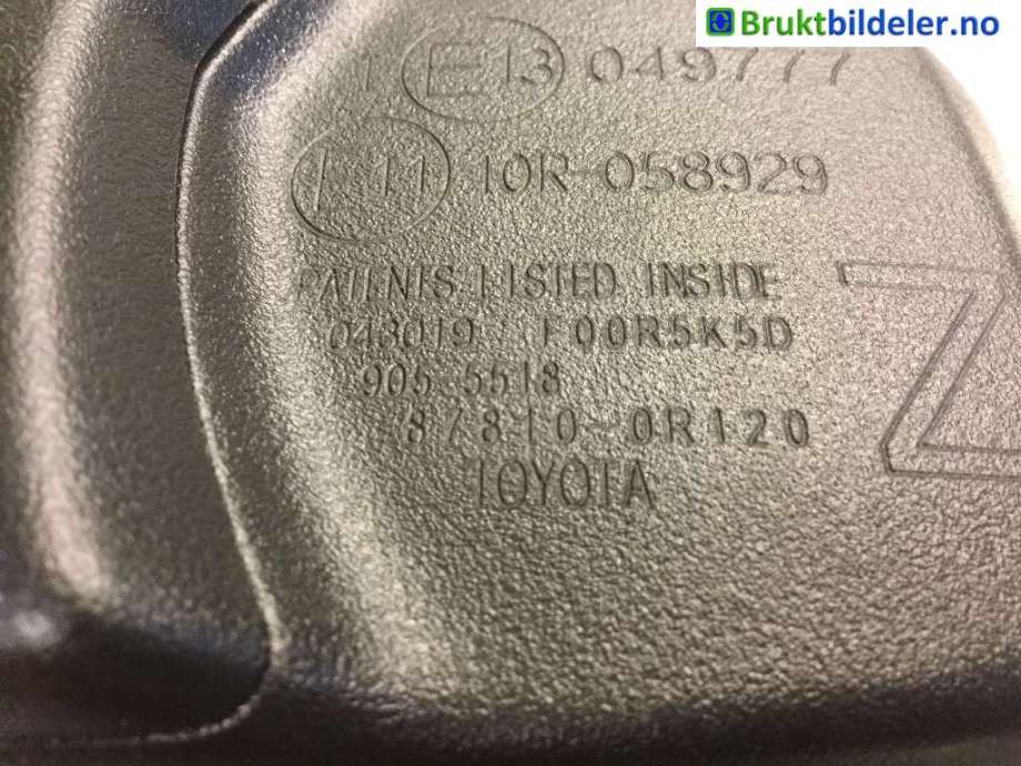 Speil innvendig til Toyota RAV4 2019-->> (Type V)  (TOYOTA|87810-0R120|)