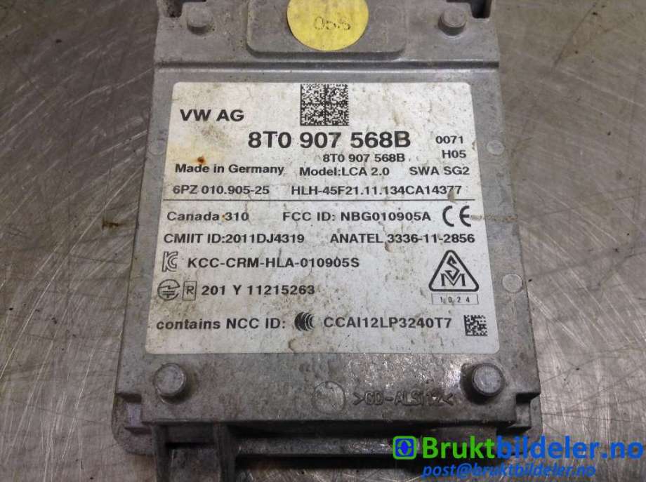 Sensor radar til Audi Q5 2012-2017 (Type I, Fase 2)  (AUDI|8T0 907 568 B|6PZ 010 905-25|)
