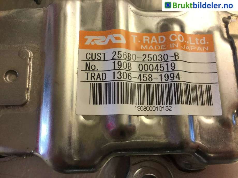 EGR-kjøler til Toyota RAV4 2019-->> (Type V)  (TOYOTA|25680-25030-B|1306-458-1994|)