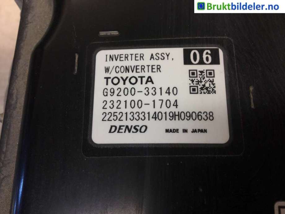 Inverter hybrid til Toyota RAV4 2019-->> (Type V)  (TOYOTA|G9200-33140|232100-1704|)
