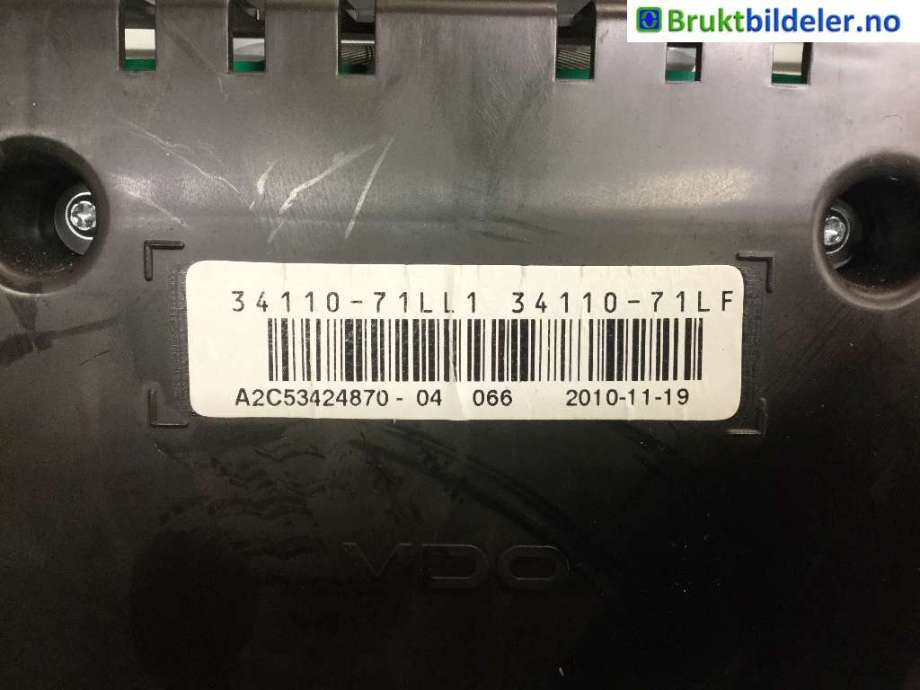 Instrumentpanel til Suzuki Swift 2011-2017 (SUZUKI|34110-71LL1|A2C53424870-04|34110-71LF)