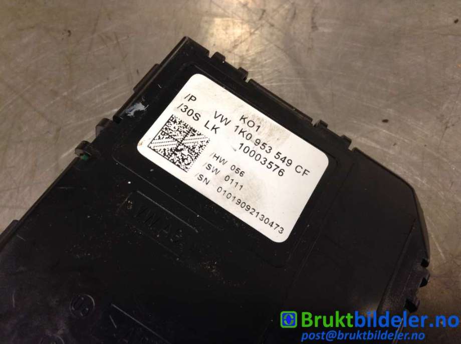 Styreenhet diverse til VW Touran 2007-2010 (Type I, Fase 2)  (VOLKSWAGEN|1K0 953 549 CF|10003576|)