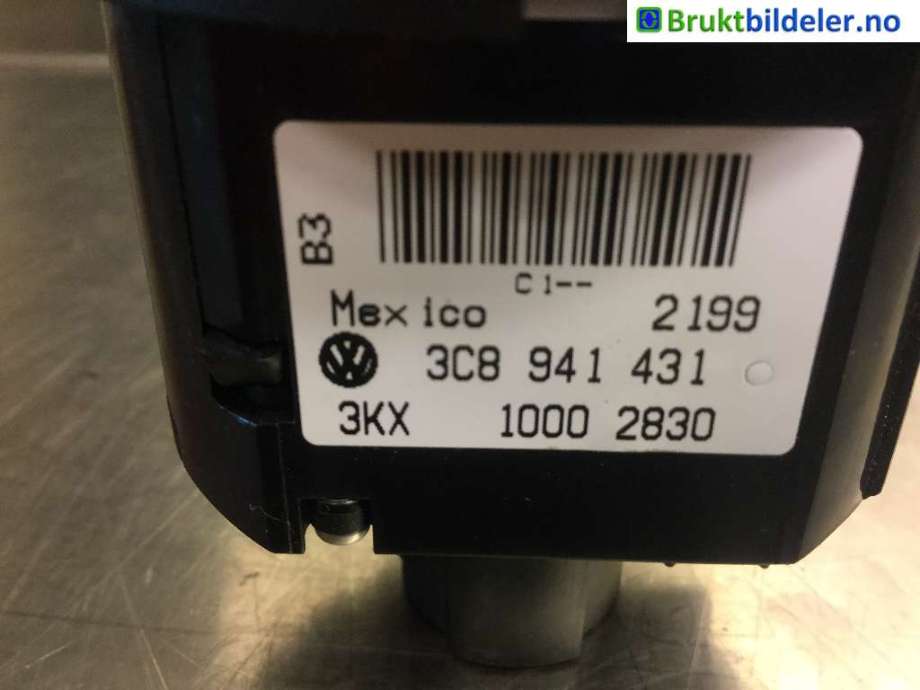 Bryter lys til VW Golf VI 2008-2012  (VOLKSWAGEN|3C8 941 431|)