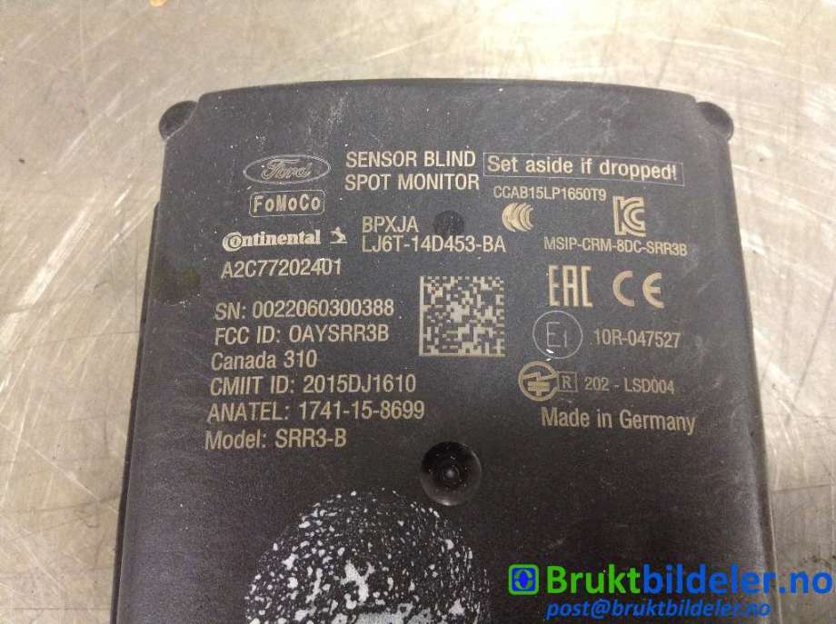 Sensor radar til Ford Kuga 2019-->> (Type III) (FORD|LJ6T-14D453-BA|A2C77202401|)