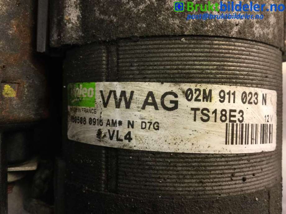Starter diesel til VW Golf V, Combi 2003-2008 (VOLKSWAGEN|02M 911 023 N|TS18E3|)