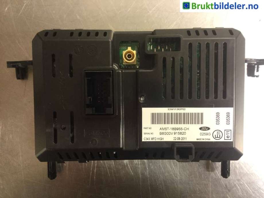 Instrument kjørecomputer til Ford C-Max 2010-2015 (Type II, Fase 1) (FORD|AM5T-18B955-CH|)