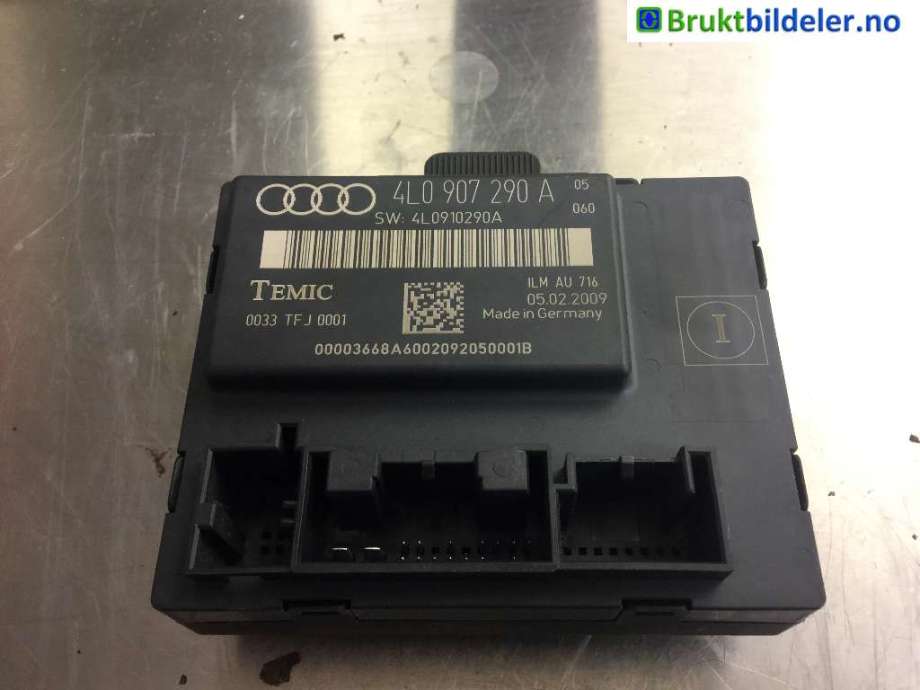 Styreenhet elektrisk bakluke til Audi Q7, 2006-2010 (Type I, Fase 1) (AUDI|4L0 907 290 A)