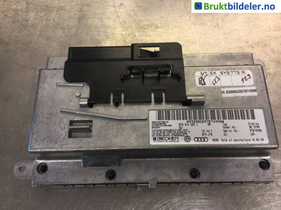 Instrument kjørecomputer til Audi Q7 2006-2010 (Type I, Fase 1)  (AUDI|8T0 919 603 C|)