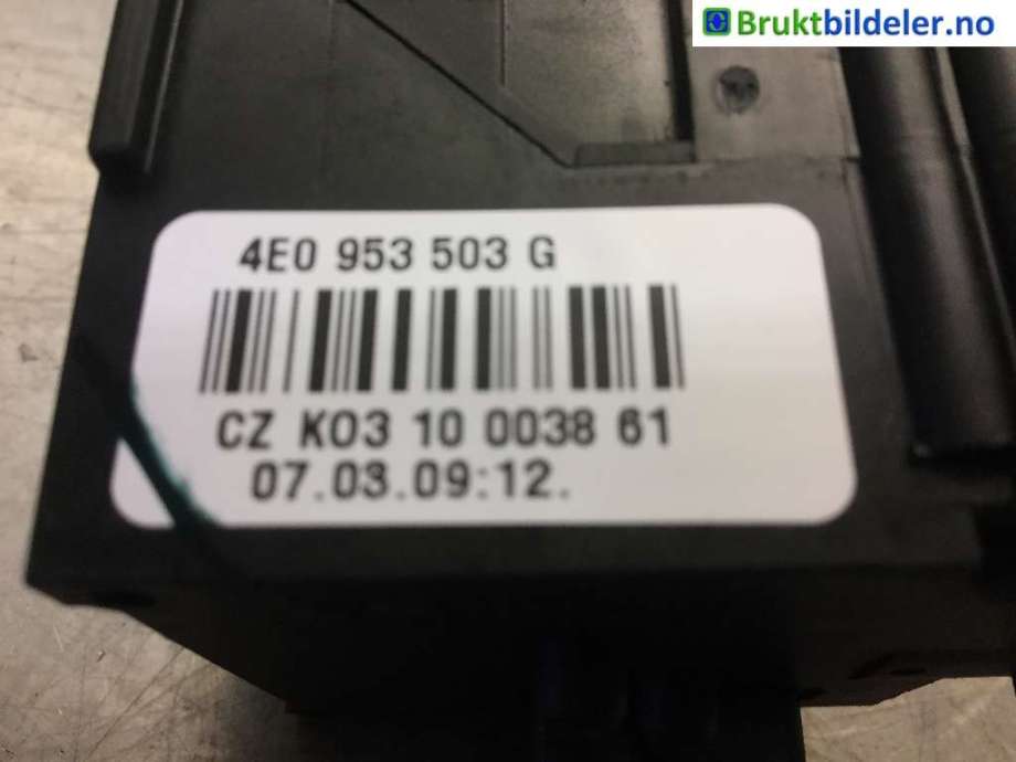 Bryter visker til Audi Q7 2006-2010 (Type I, Fase 1) (AUDI|4E0 953 503 G|)