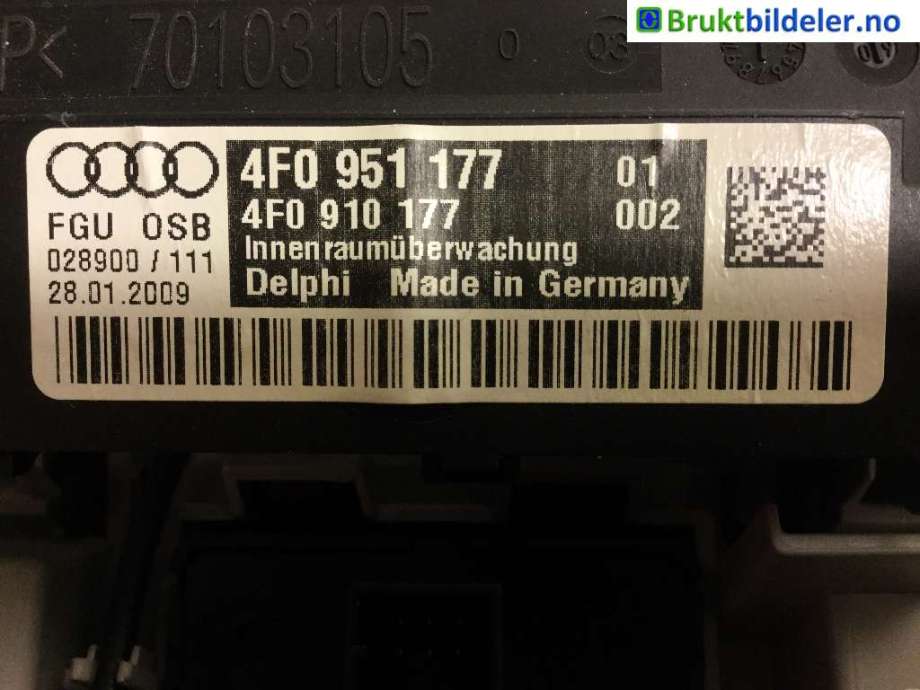Tak konsoll til Audi Q7 2006-2010 (Type I, Fase 1) (AUDI|4L0 947 135 T|)