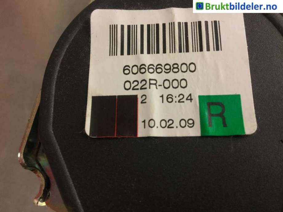 Sikkerhetsbelte bak høyre til Audi Q7 2006-2010 (Type I, Fase 1) (AUDI|4L0 857 806|606669800|)