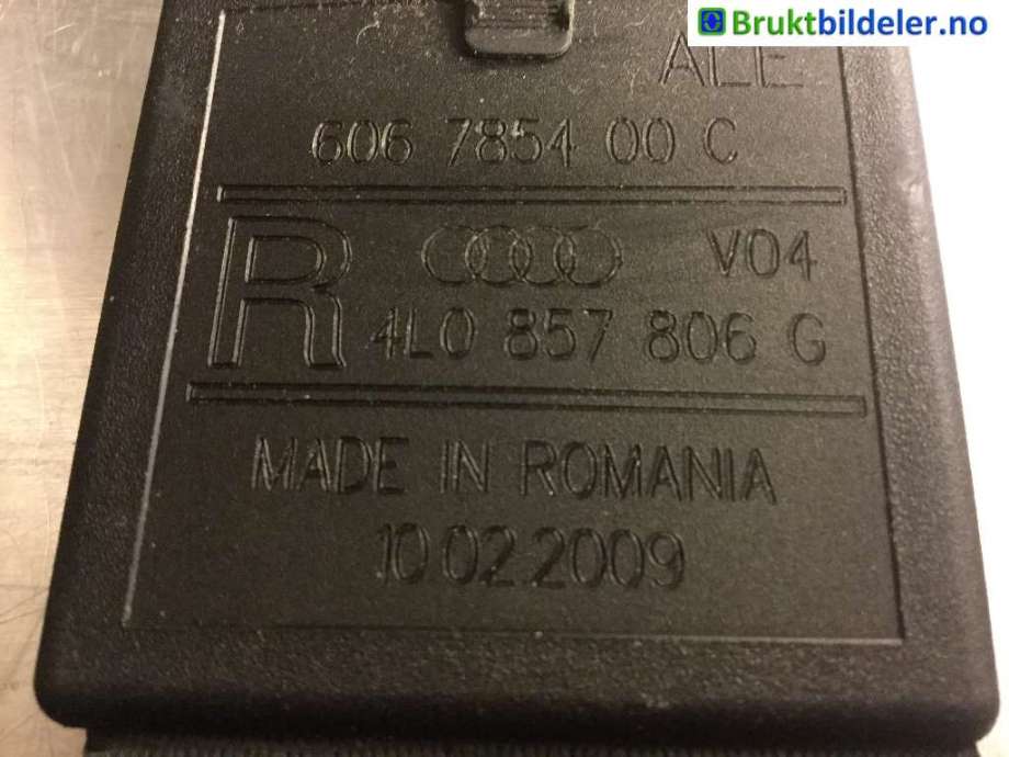Sikkerhetsbelte bak høyre til Audi Q7 2006-2010 (Type I, Fase 1) (AUDI|4L0 857 806|606669800|)