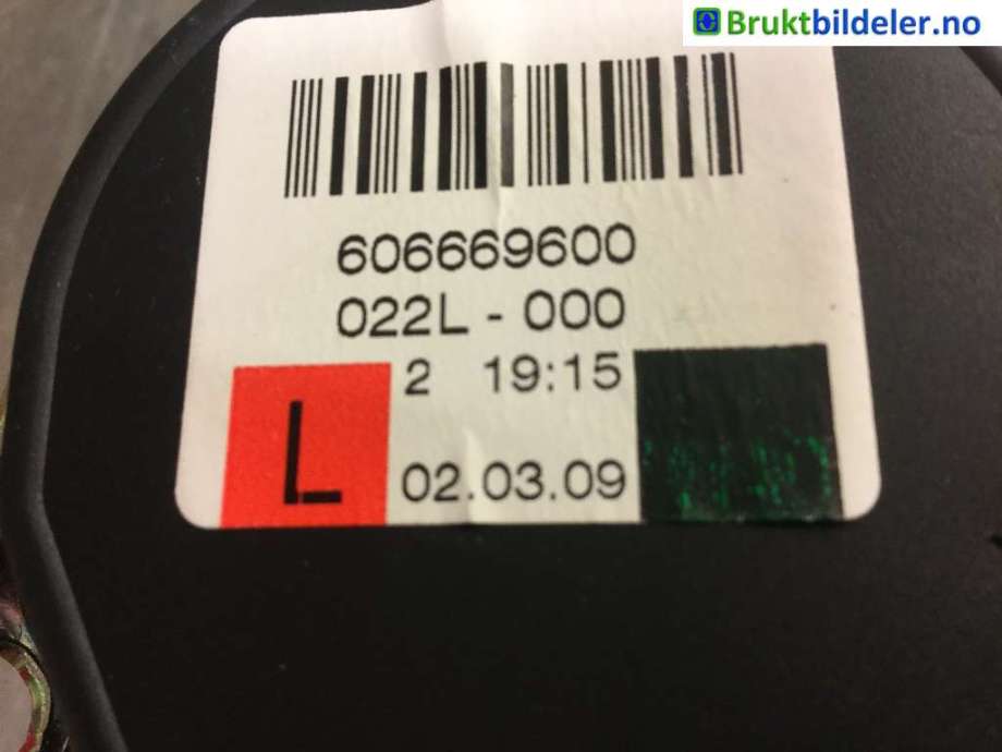 Sikkerhetsbelte bak venstre til Audi Q7 2006-2010 (Type I, Fase 1) (AUDI|4L0 857 805|606669600|)