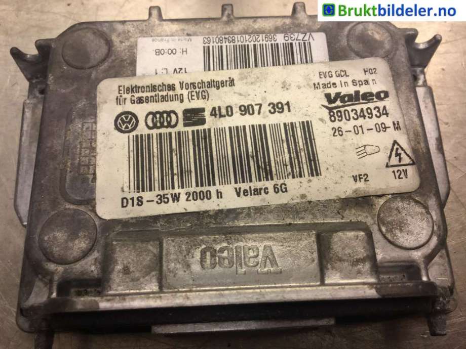 Styreenhet xenon/ballast til Audi Q7, 2006-2010 (Type I, Fase 1) (AUDI|4L0 907 391)