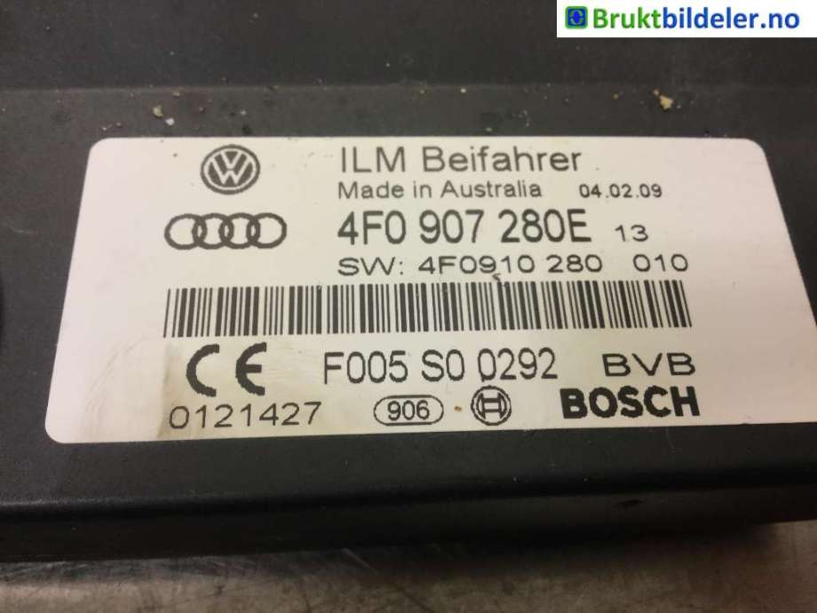 Styreenhet diverse til Audi Q7 2006-2010 (Type I, Fase 1)  (AUDI|4F0 907 280E|4F0 910 280|)