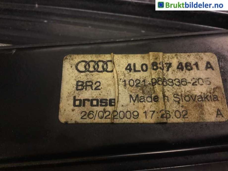 Ruteheis til Audi Q7 2006-2010 (Type I, Fase 1)  (AUDI|4L0 837 461 A|)