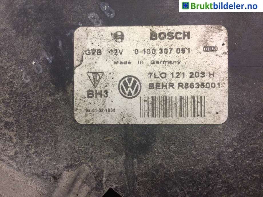 Kjølevifte til Audi Q7 2006-2010 (Type I, Fase 1)  (AUDI|7L0 121 203 H|0 130 307 091|)