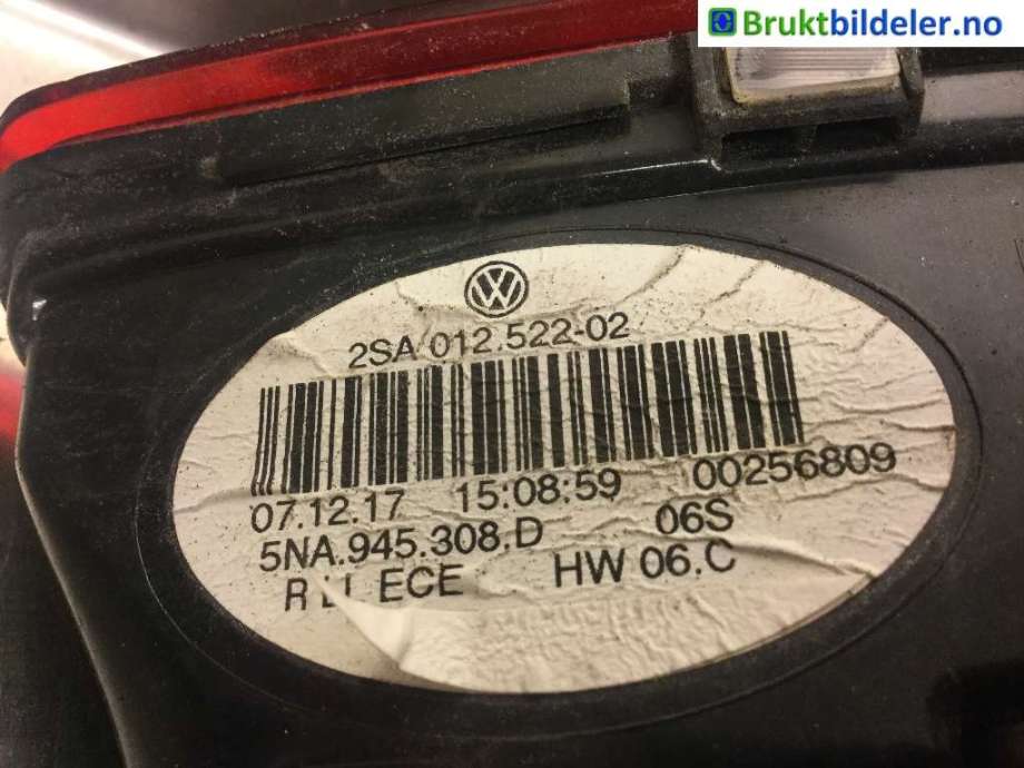 Ruteheis til VW Tiguan, 2016-2020 (Type II, Fase 1) (VOLKSWAGEN|5NA 837 461)