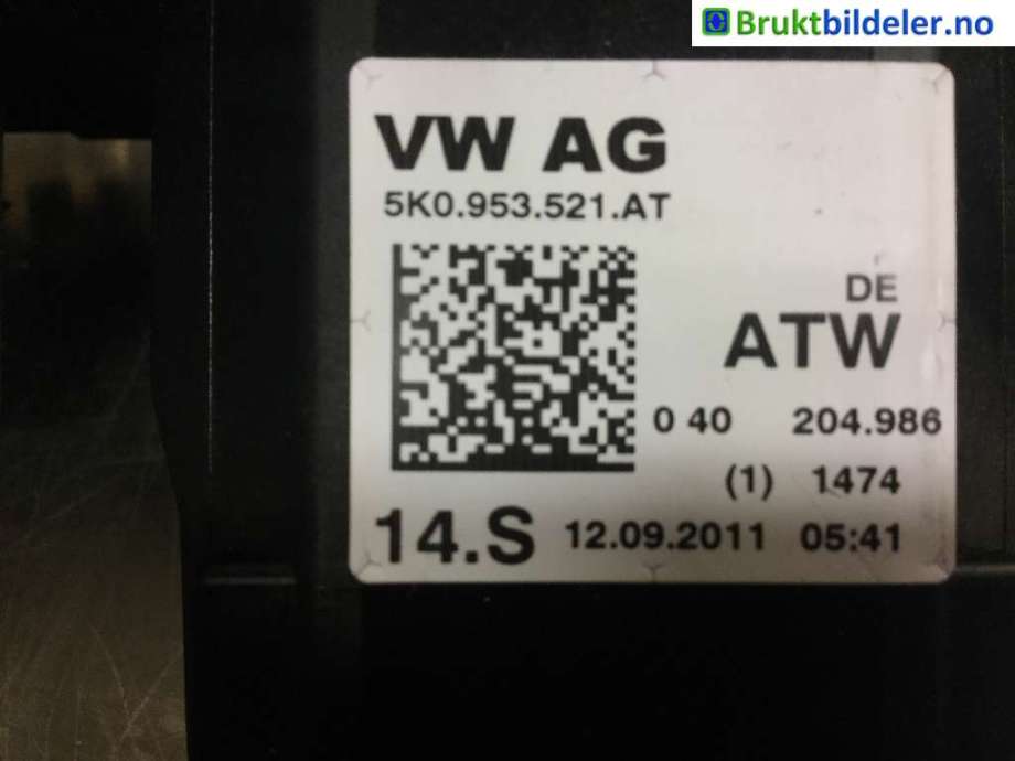 Bryter combi til Škoda Superb 2008-2015 (Type II) (SKODA|5K0 953 521 AT||5K0 953 502 M)