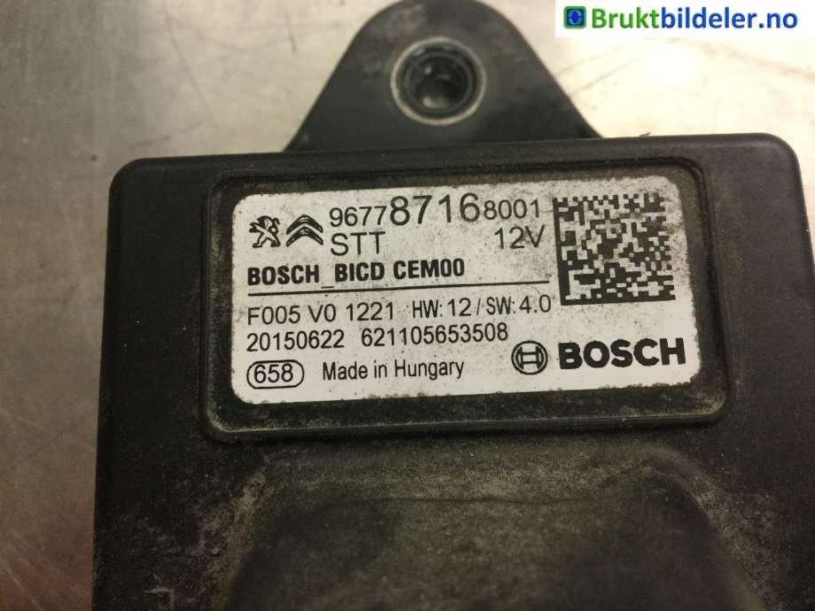 Rele diverse til Peugeot 308 2013-2021 (Type II)  (PEUGEOT|96 778 716 80 01|)