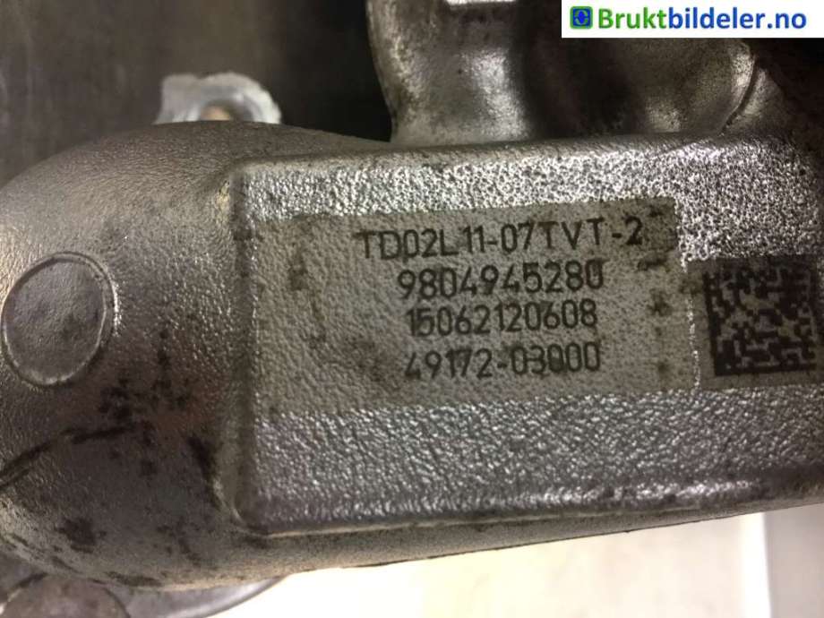 Turbo til Peugeot 308 2013-2021 (Type II)  (PEUGEOT|98 049 452 80|49172-03000|)