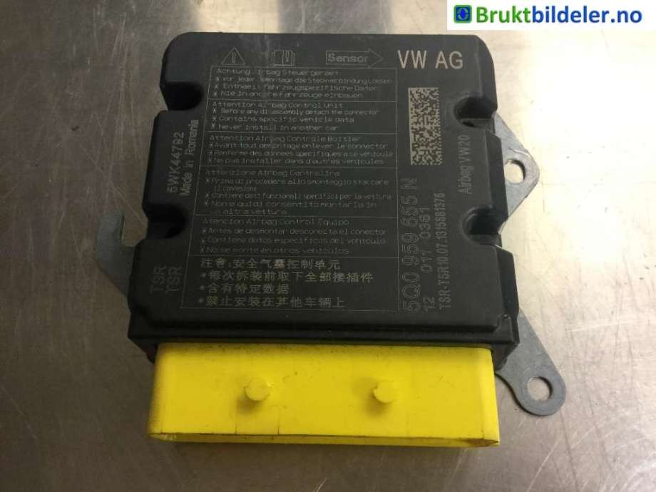Airbag elektronikk til Audi A3, 2012-2016 (Type III, Fase 1)  (AUDI|5Q0 959 655 N)