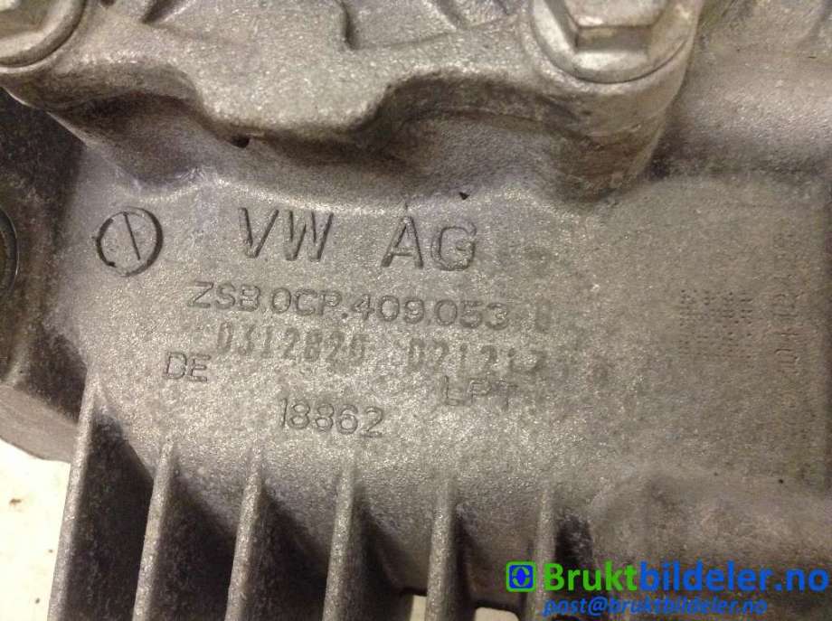 Girkasse 4WD fordelingskasse til VW Tiguan 2016-2020 (Type II, Fase 1) (VOLKSWAGEN|0CP 409 053 B|MRV;PFM;PGS|0CN 409 053 AM)
