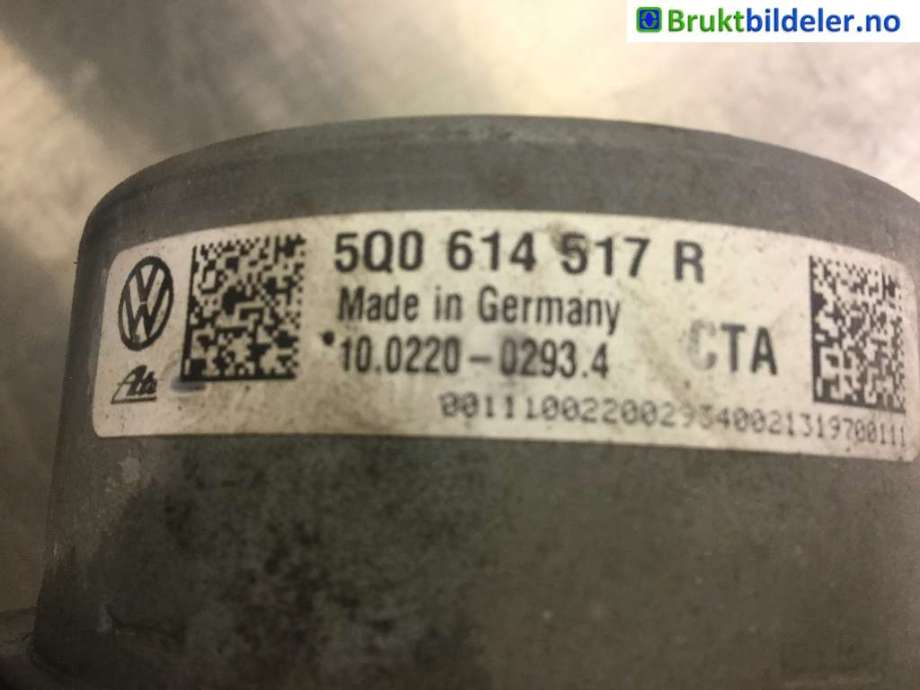 ABS sentral til Audi A3 2012-2016 (Type III, Fase 1)  (AUDI|5Q0 907 379 S|10.0220-0293.4|5Q0 614 517 R)