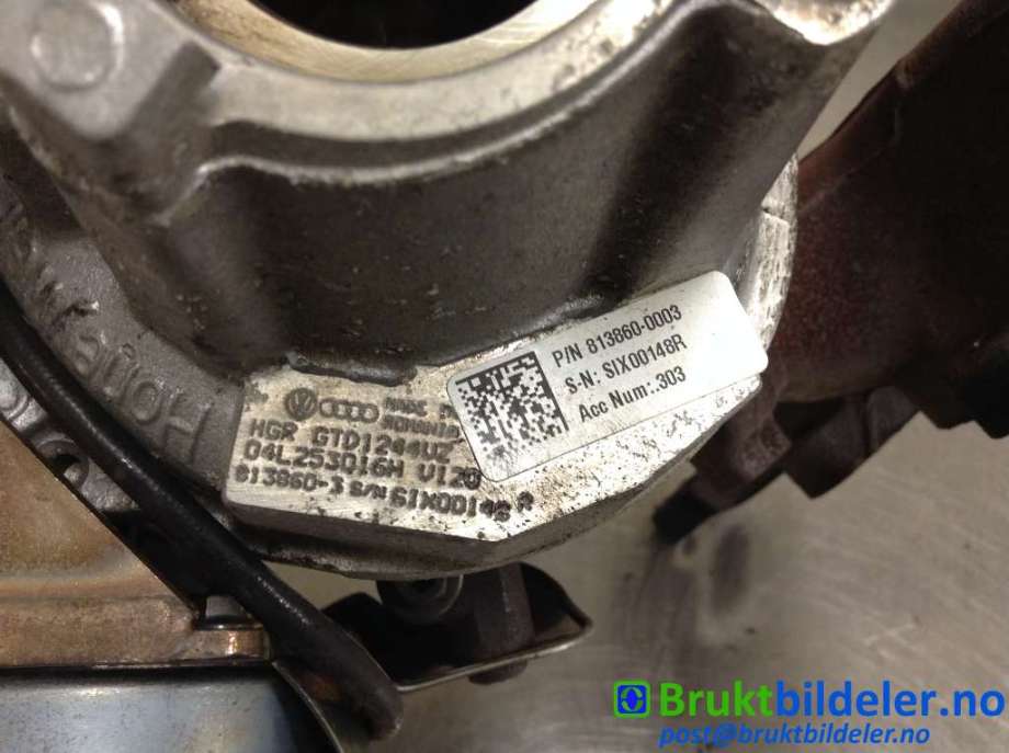 Turbo til Škoda Octavia 2013-2016 (Type III, Fase 1)  (SKODA|04L 253 016 H|GTD1244VZ|)