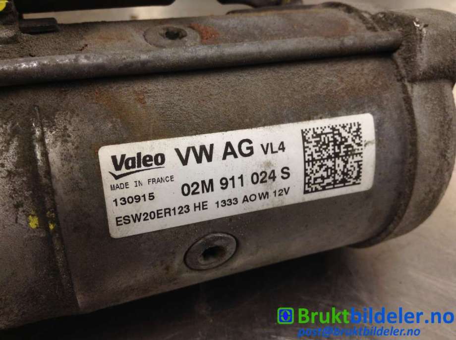Starter diesel til Škoda Octavia 2013-2016 (Type III, Fase 1)  (SKODA|02M 911 024 S|ESW20ER123|)